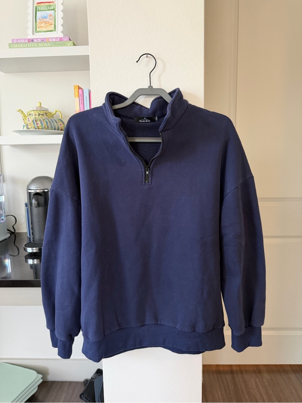 Classic Navy Quarter-Zip Pullover